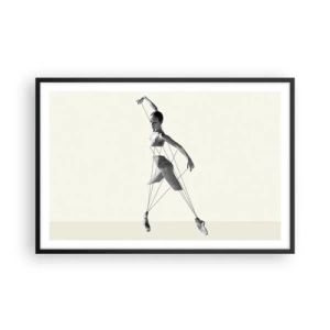 Affiche dans un cadre noir - Poster - Dans le théatre de la vie - 91x61 cm