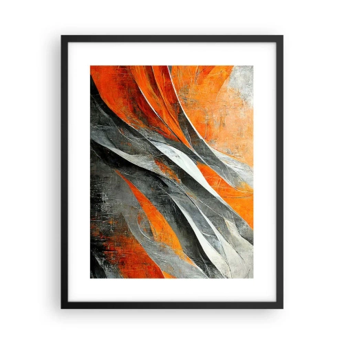 Affiche dans un cadre noir - Poster - Chaleur et froid - 40x50 cm