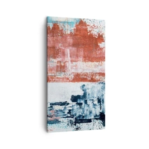 Impression sur toile - Image sur toile - Moitié-moitié abstrait - 45x80 cm