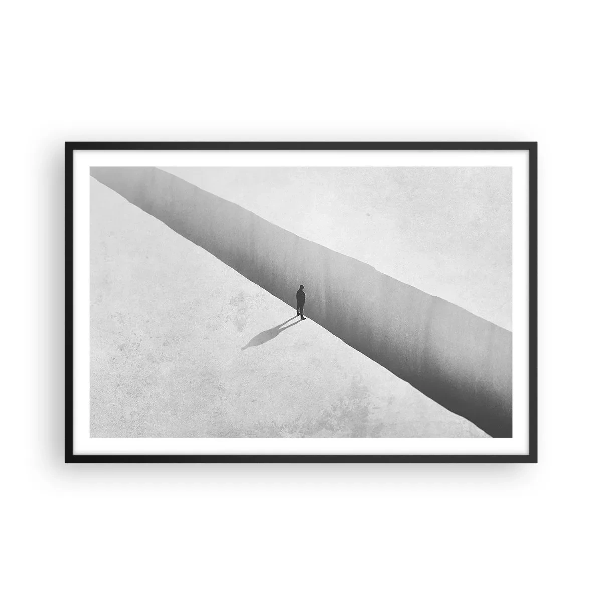 Affiche dans un cadre noir - Poster - Un objectif clair - 91x61 cm