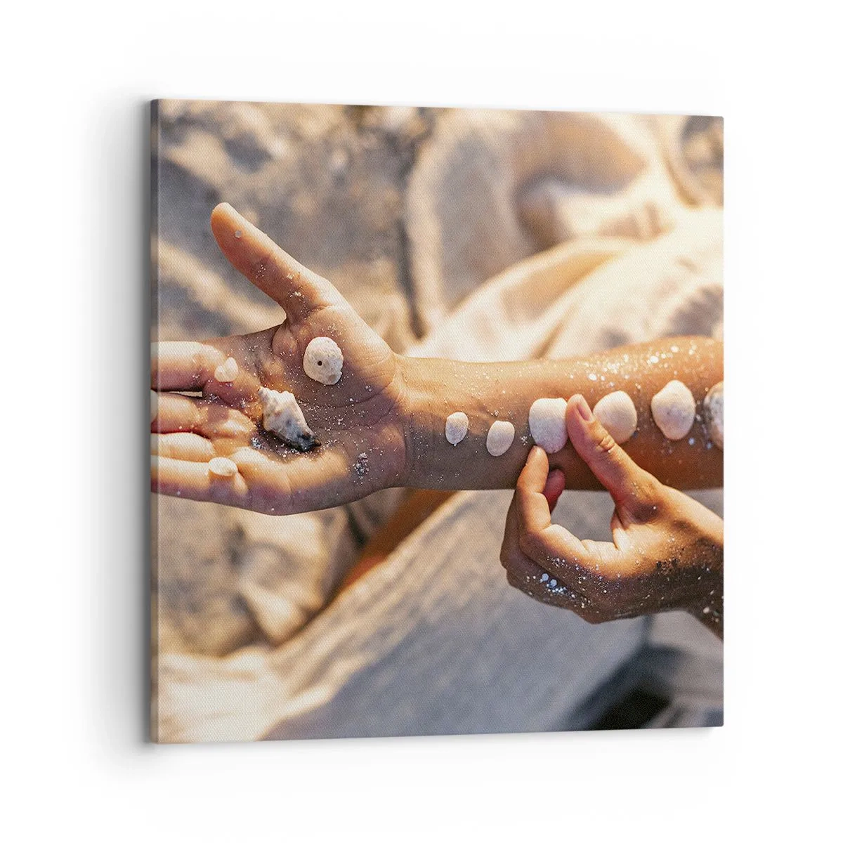 Impression sur toile - Image sur toile - La beauté à portée de main - 70x70 cm