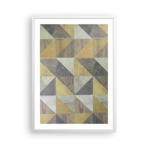 Affiche dans un cadre blanc - Poster - Suivant l'angle du triangle - 50x70 cm