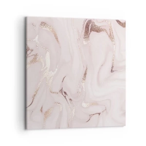 Impression sur toile - Image sur toile - Dans un châle rose - 50x50 cm