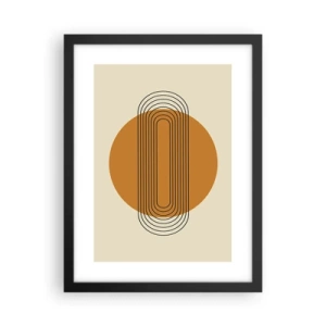 Affiche dans un cadre noir - Poster - Plan idéal - 30x40 cm