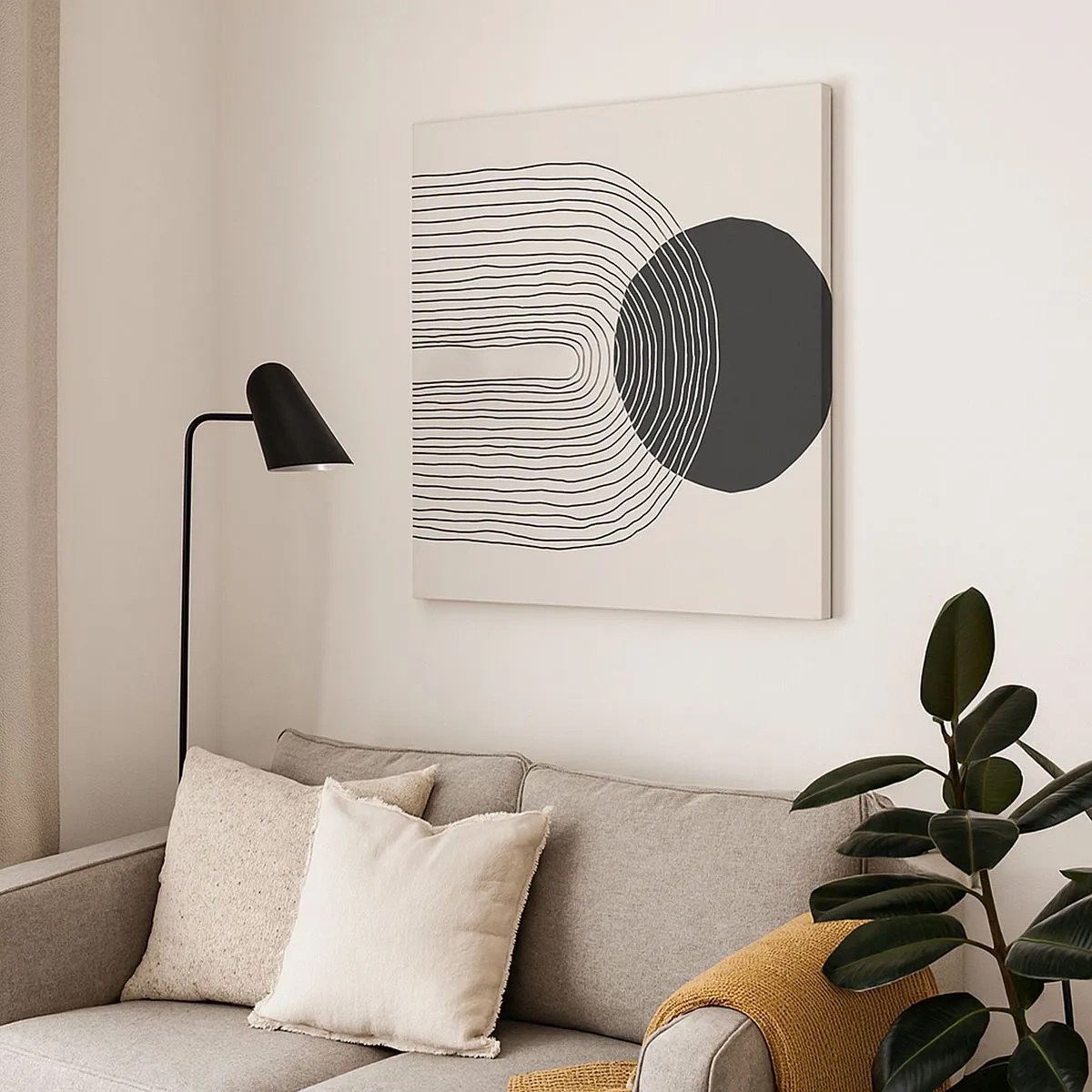 Impression sur toile - Image sur toile - Tremblement et confiance - 30x30 cm