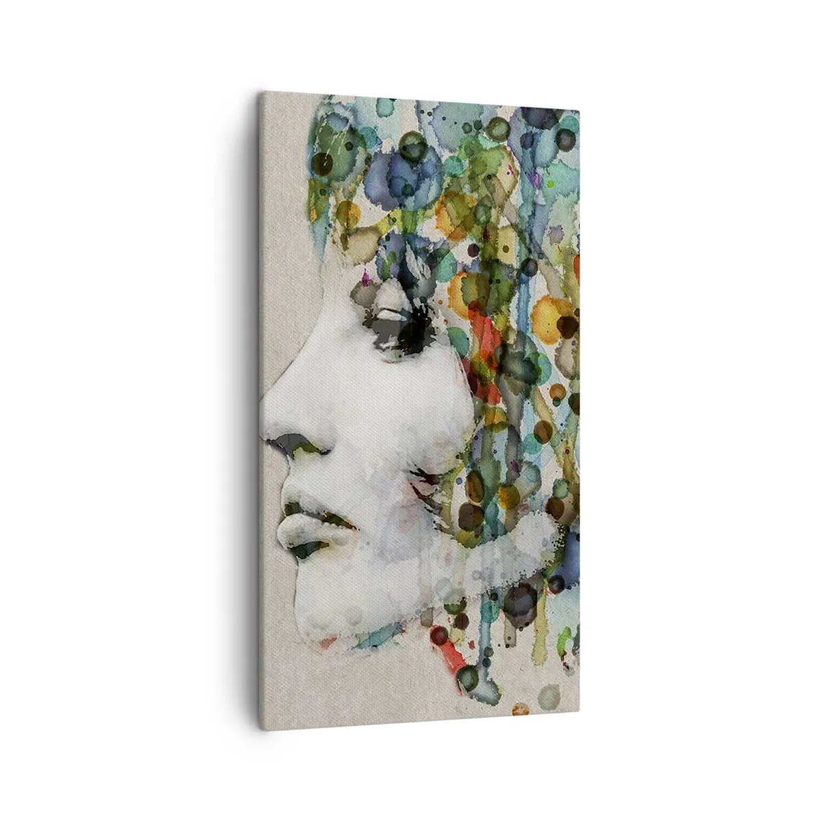 Impression sur toile - Image sur toile - Elle est sortie de la grisaille - 45x80 cm