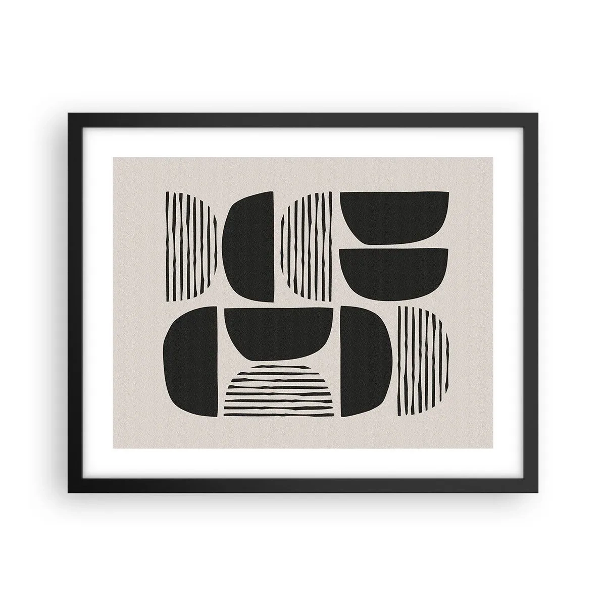 Affiche dans un cadre noir - Poster - Offres sans enthousiasme - 50x40 cm