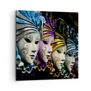 Impression sur toile - Image sur toile - Mystère en or et argent - 50x50 cm