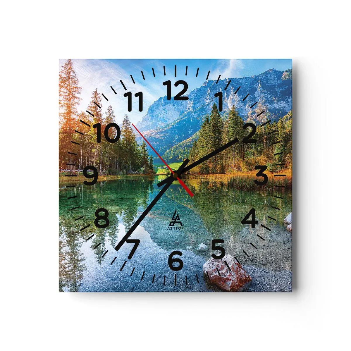 Horloge murale - Pendule murale - Douceur automnale - 40x40 cm