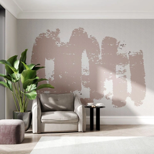 Papier Peint Photo Premium Canvas - Abstraction en rose tendre - Abstraction, Vide, Minimalisme - 200x140 cm