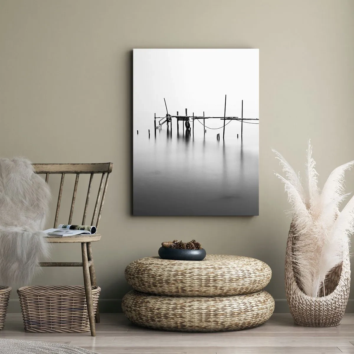 Impression sur toile - Image sur toile - Et s'il n'y avait pas de monde ? - 55x100 cm