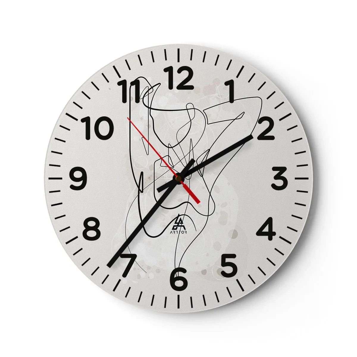 Horloge murale - Pendule murale - L'art de la séduction - 30x30 cm