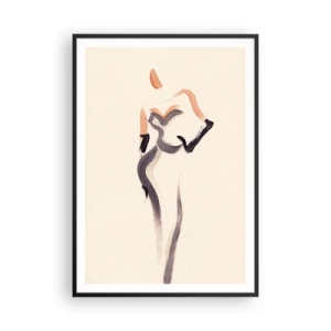 Affiche dans un cadre noir - Poster - Des années d'or d'Hollywood - 70x100 cm