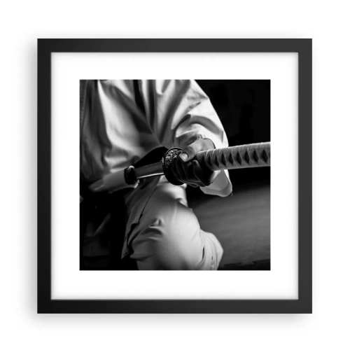 Affiche dans un cadre noir - Poster - Âme de guerrier - 30x30 cm