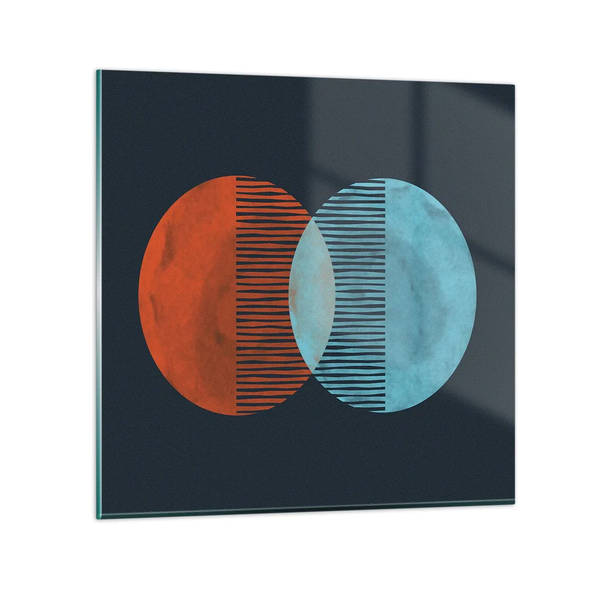 Impression sur verre - Image sur verre - Fantaisie astronomique - 30x30 cm