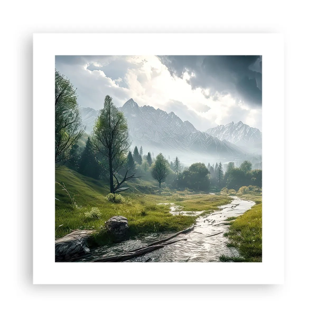 Affiche - Poster - Aller et retour - 40x40 cm