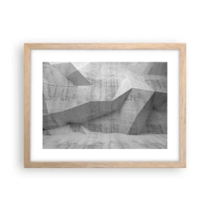 Affiche dans un chêne clair - Poster - Un vrai challenge - 40x30 cm