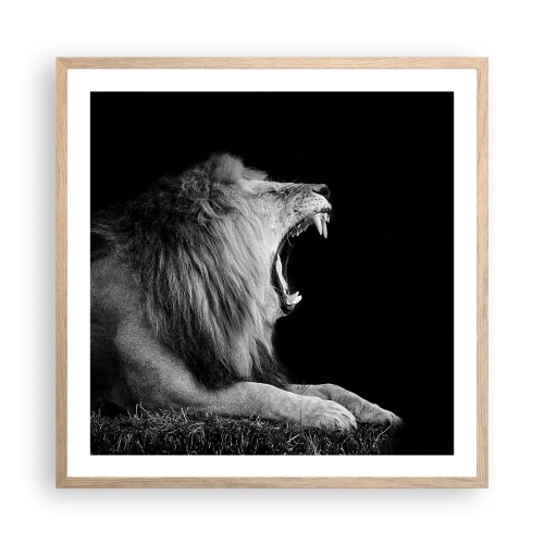 Affiche dans un chêne clair - Poster - Sans aucun doute - 60x60 cm