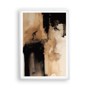 Affiche dans un cadre blanc - Poster - Une abstraction intrigante - 70x100 cm