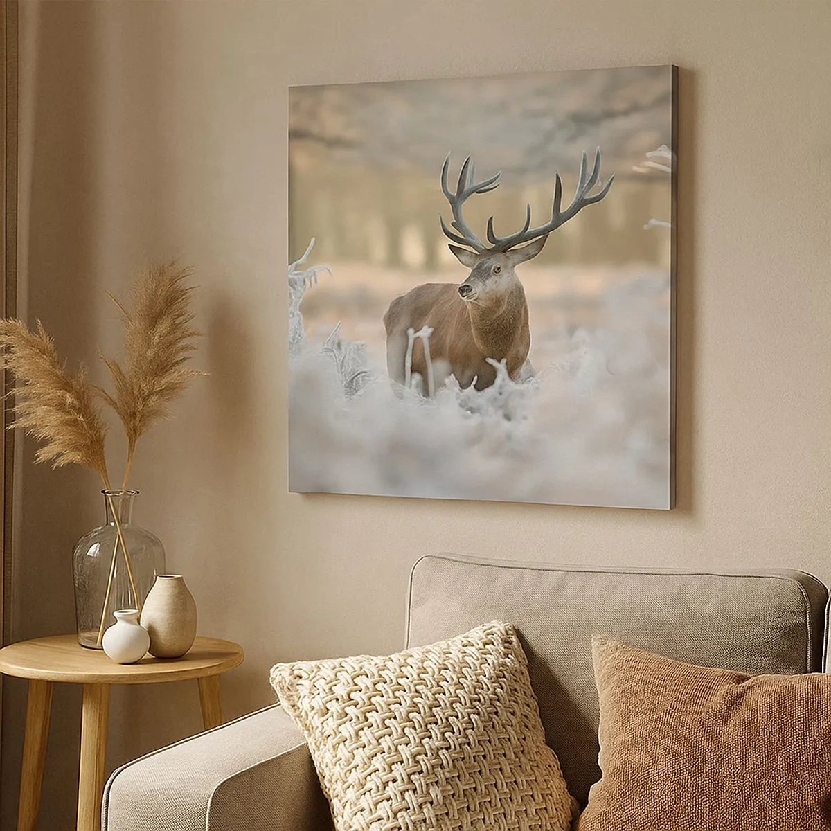 Impression sur toile - Image sur toile - Une matinée animée - 30x30 cm