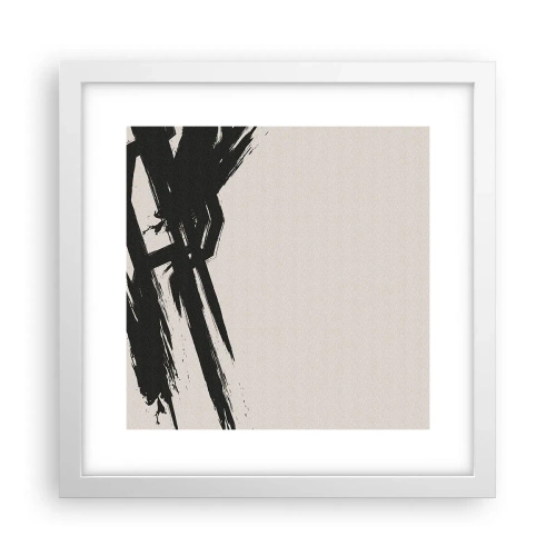 Affiche dans un cadre blanc - Poster - Ruée imparable - 30x30 cm