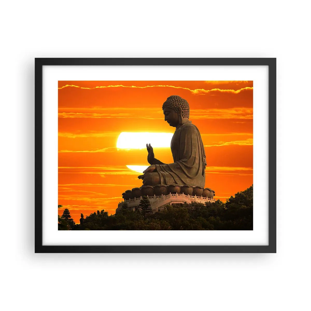 Affiche dans un cadre noir - Poster - Aucune peur du monde - 50x40 cm