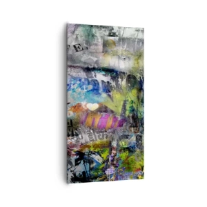 Impression sur toile - Image sur toile - Collage de souvenirs - 65x120 cm