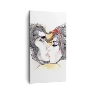 Impression sur toile - Image sur toile - Le monde n'existe pas - 45x80 cm