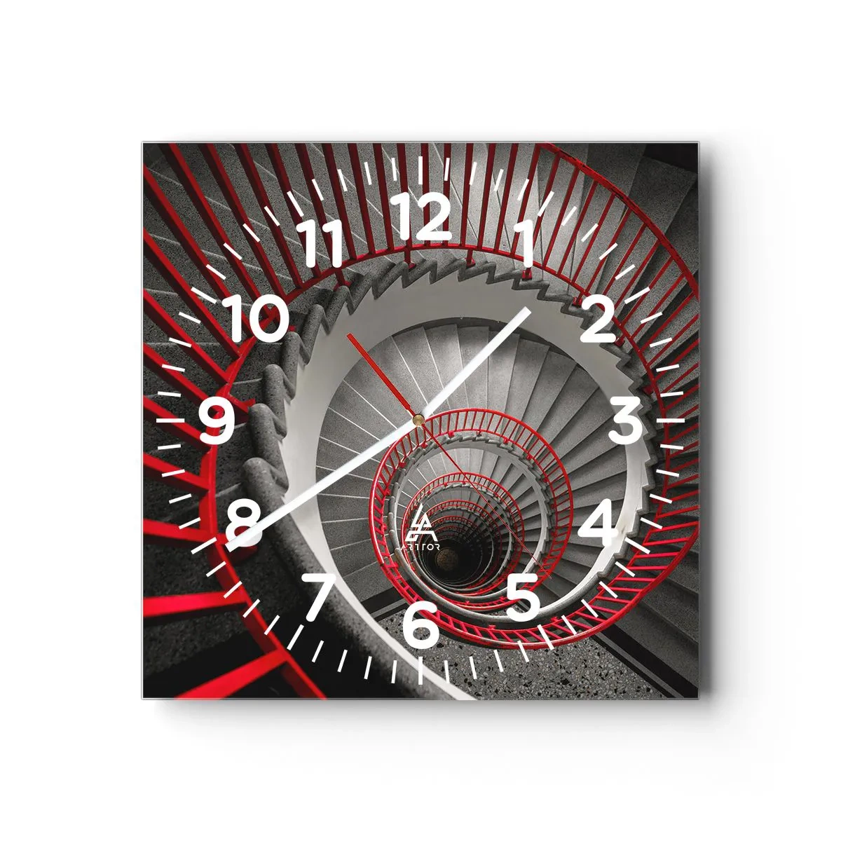 Horloge murale - Pendule murale - Amusement architectural - 30x30 cm