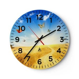 Horloge murale - Pendule murale - Et comment ne pas aimer l'été ? - 30x30 cm