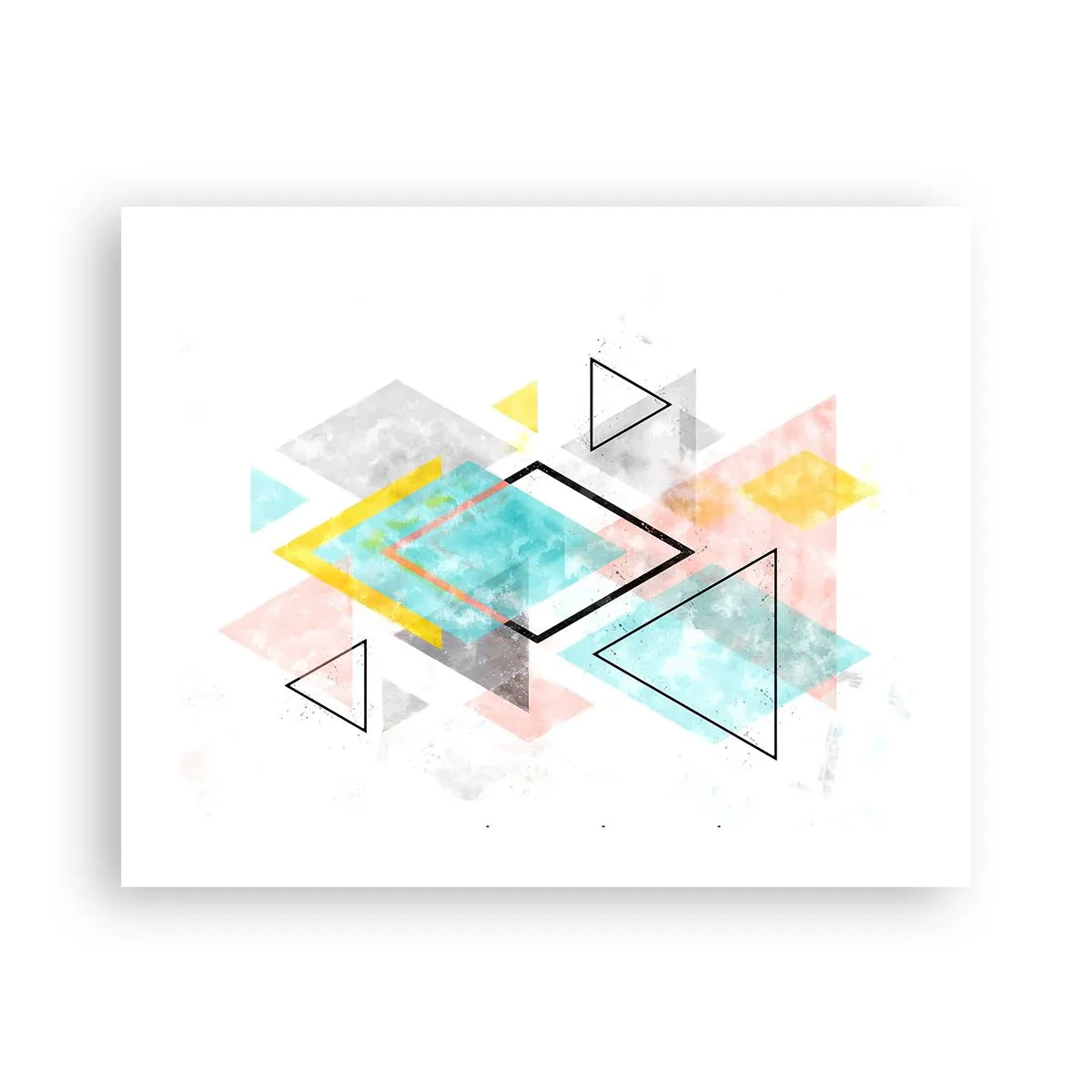 Affiche - Poster - Géométrie facile - 50x40 cm