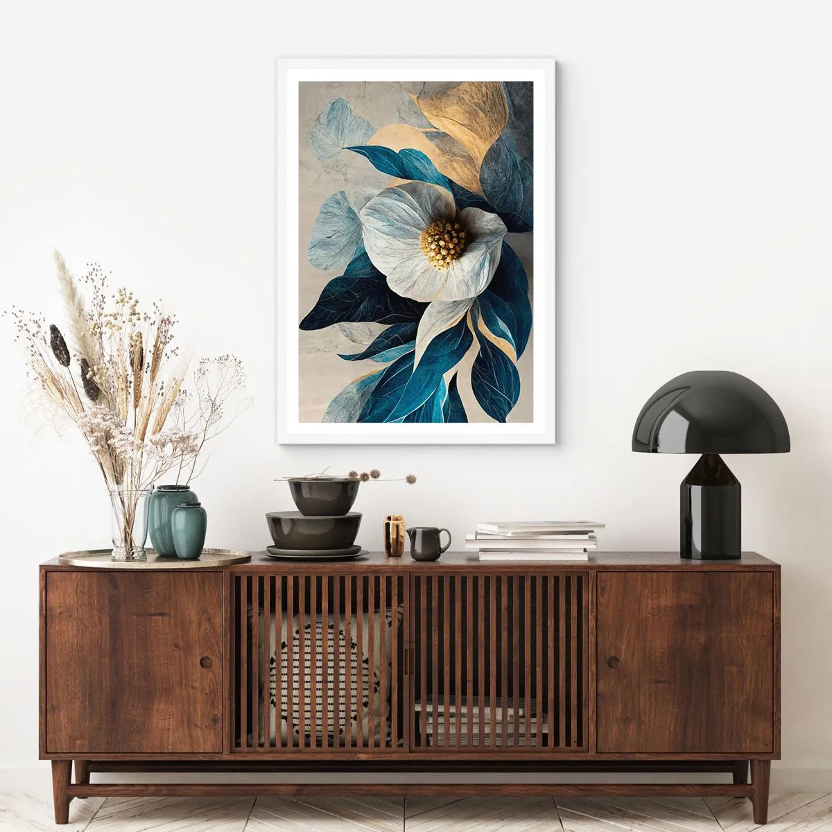 Affiche dans un cadre blanc - Poster - Il a un coeur d'or - 30x40 cm