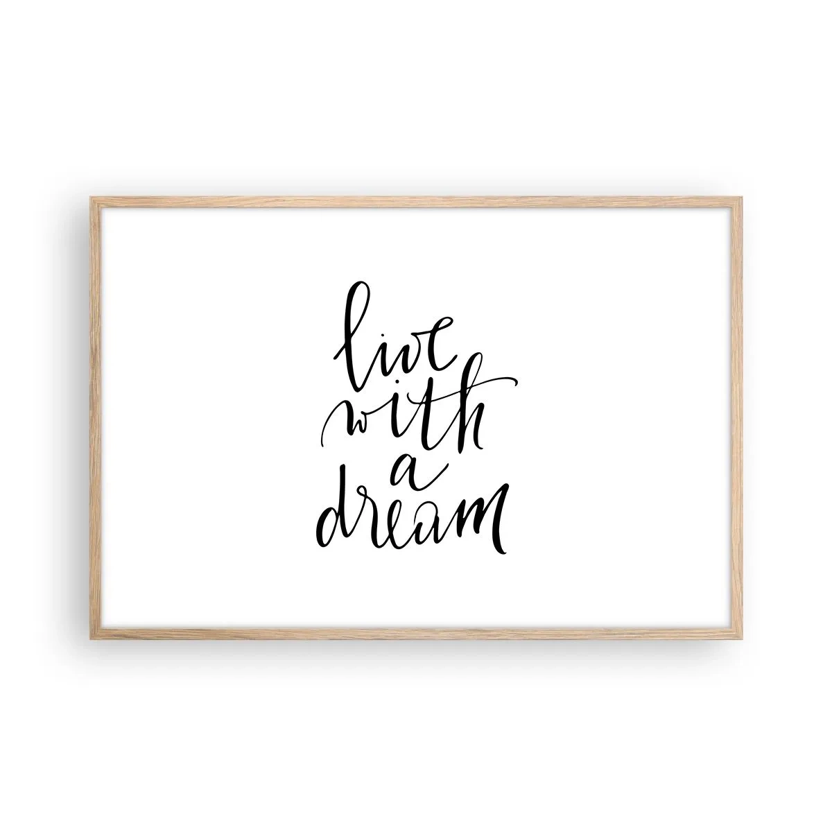 Affiche dans un chêne clair - Poster - Bien sur - 91x61 cm