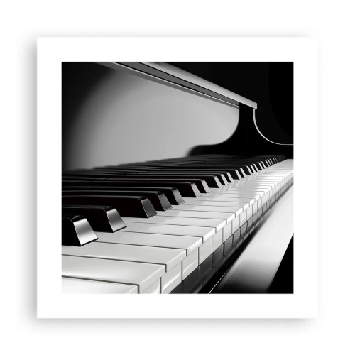 Affiche - Poster - Harmonie des formes et des couleurs - 40x40 cm