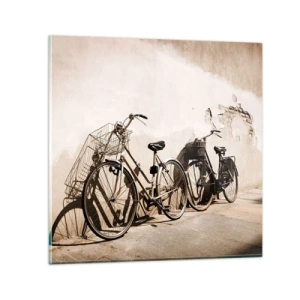 Impression sur verre - Image sur verre - Le charme inoubliable du passé - 50x50 cm