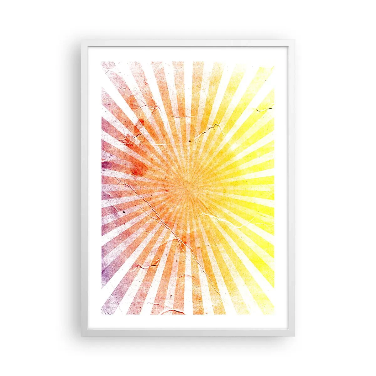 Affiche dans un cadre blanc - Poster - Levant et couchant - 50x70 cm