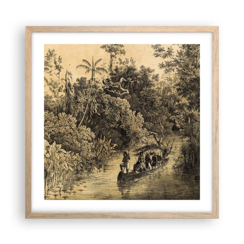 Affiche dans un chêne clair - Poster - Expédition à la source - 50x50 cm