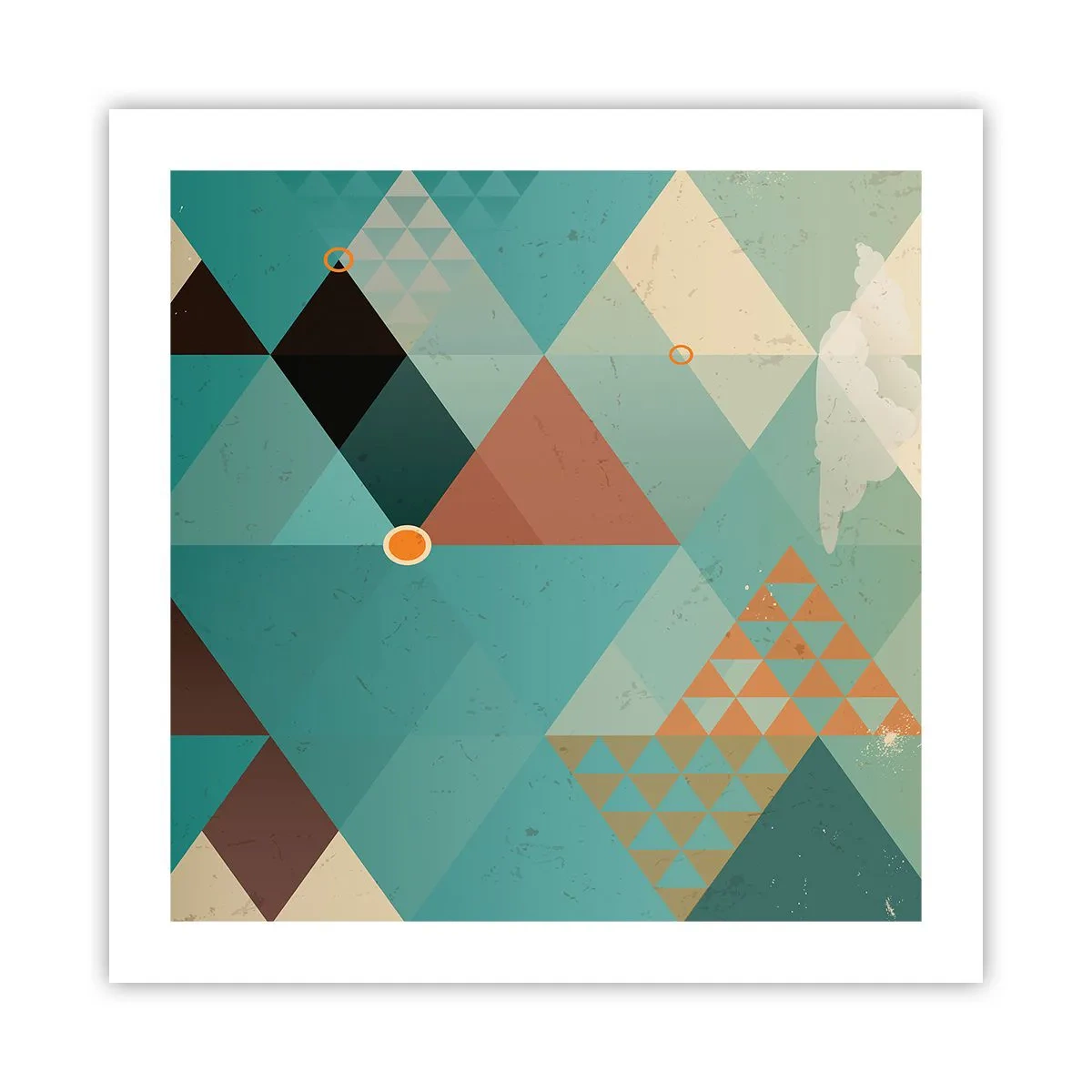 Affiche - Poster - Unité de la multiplicité, multiplicité de l'unité - 50x50 cm