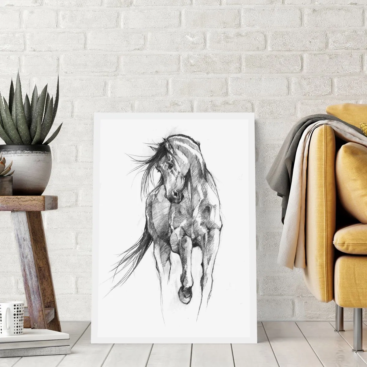 Affiche - Poster - D'un trot gracieux - 40x50 cm
