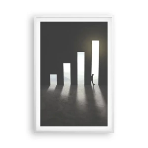 Affiche dans un cadre blanc - Poster - Succès – impression - 61x91 cm