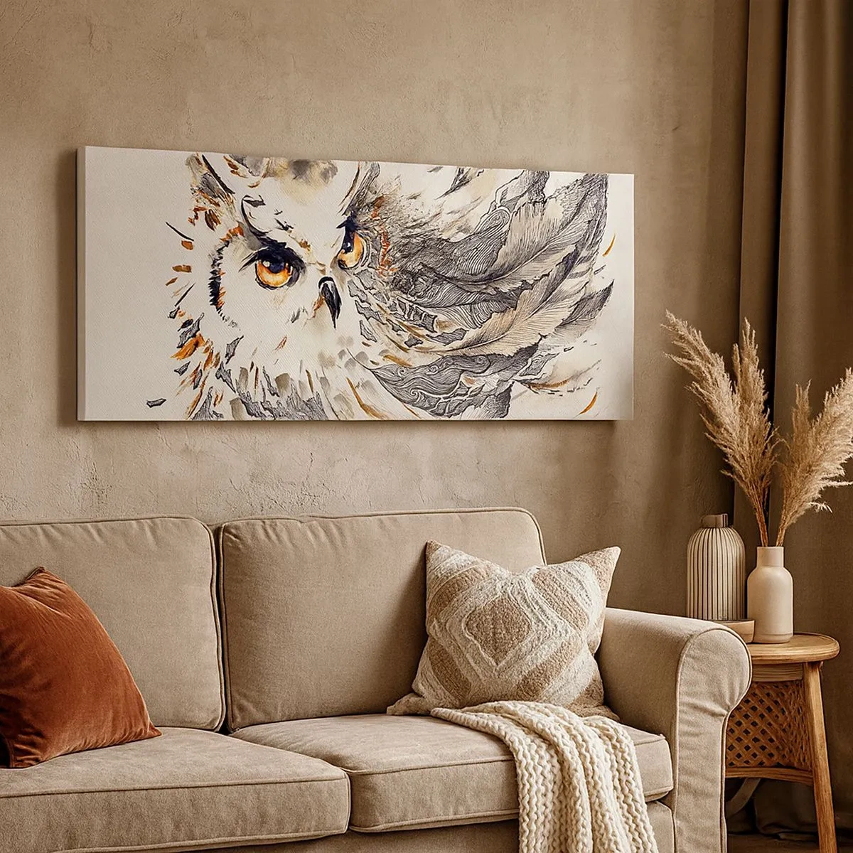 Impression sur toile - Image sur toile - Elle vient du monde de la magie - 100x40 cm