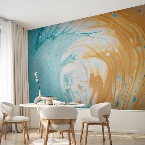 Papier Peint Autocollant Deluxe Sticker - Tourbillon pastel - Abstraction, Morceau, Art moderne - 200x140 cm