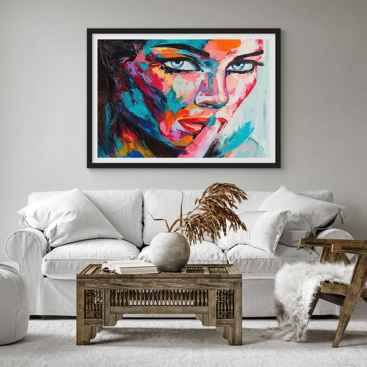 Affiche dans un cadre noir - Poster - Notre premier secret - 91x61 cm