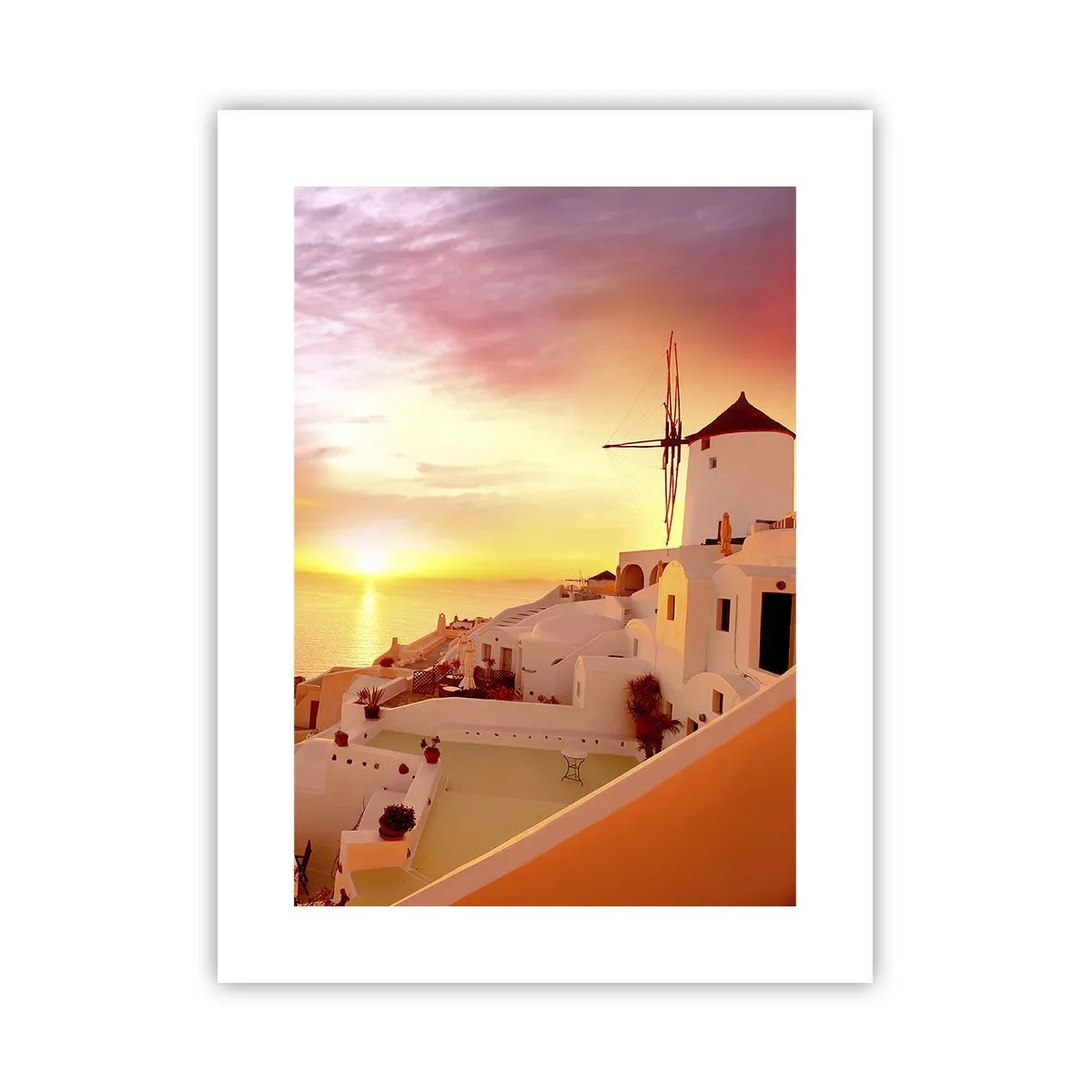 Affiche - Poster - Fondre en blanc et or - 30x40 cm