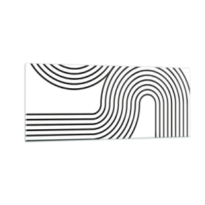 Impression sur verre - Image sur verre - En plein virage - 100x40 cm