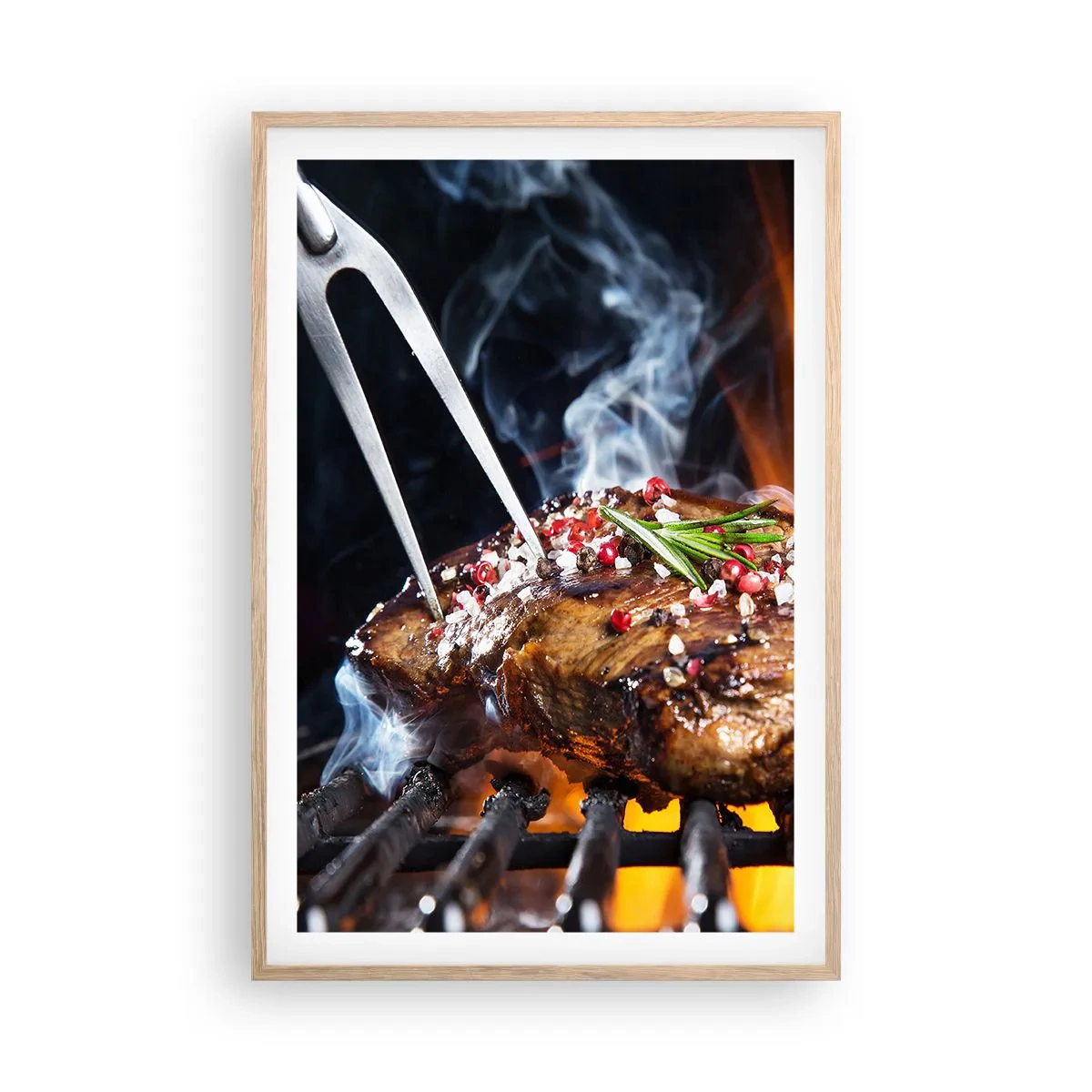 Affiche dans un chêne clair - Poster - Juteux et parfumé - 61x91 cm