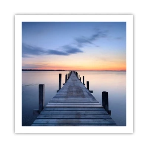 Affiche - Poster - Le calme d'un crépuscule serein - 60x60 cm