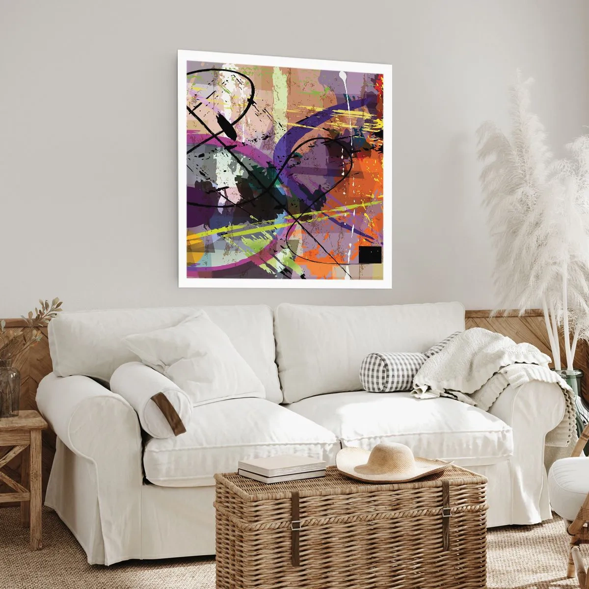 Affiche - Poster - Vous pouvez aller tout droit ou autour - 40x40 cm