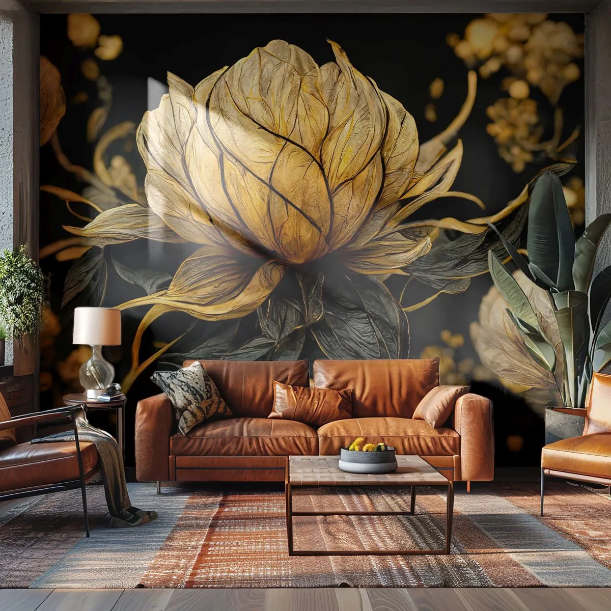 Papier Peint Autocollant Deluxe Sticker - Fragilité subtile - Fleur, Art Déco, Charme - 250x175 cm