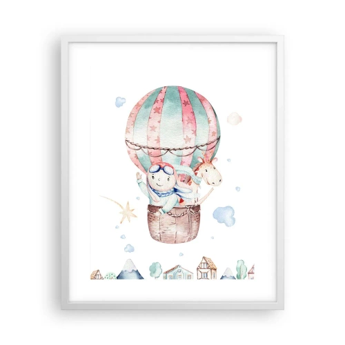 Affiche dans un cadre blanc - Poster - Nous serons de retour bientôt! - 40x50 cm